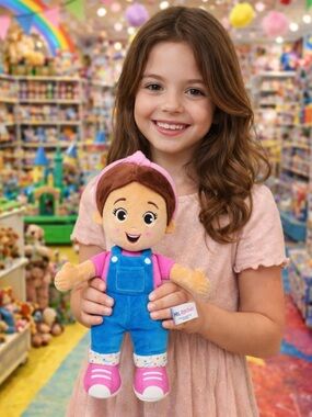 Rachel Plush Doll - Pink and Blue Kids Toy NWT